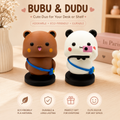 🎀 Bubu & Dudu Cute Couple Mini Figurines | Kawaii Desk Decor | Adorable Room Aesthetic Showpiece