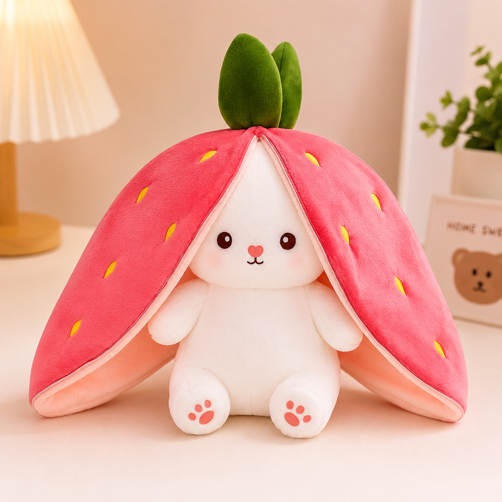 Pink Bunny Plush Toy | Soft Rabbit Plush Doll | Cute Stuffed Animal for Kids, Teens & Adults